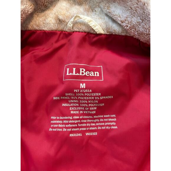 LL Bean Women’s Quilted Sherpa Lined Vest, Size M - Picture 12 of 13